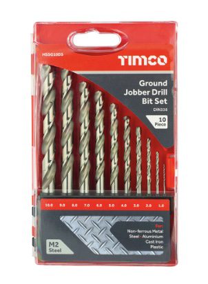 Ground Jobber Drill Bit Set 10pcs