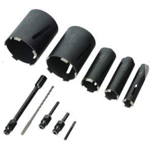 Dry Diamond Core Drill Kit 5pcs