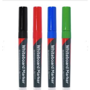 Whiteboard Markers - Fine Tip - Mixed Colours Fine Tip Four Pack